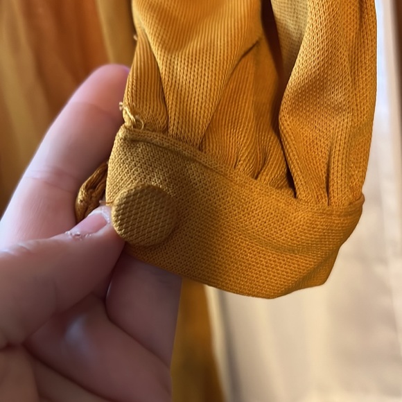 Vintage Sears Roebuck Golden Yellow MIDI Dress - Picture 4 of 6